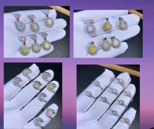 "Discover Ethereal Elegance: Your Mesmerizing World of Australian Opal Jewellery!"