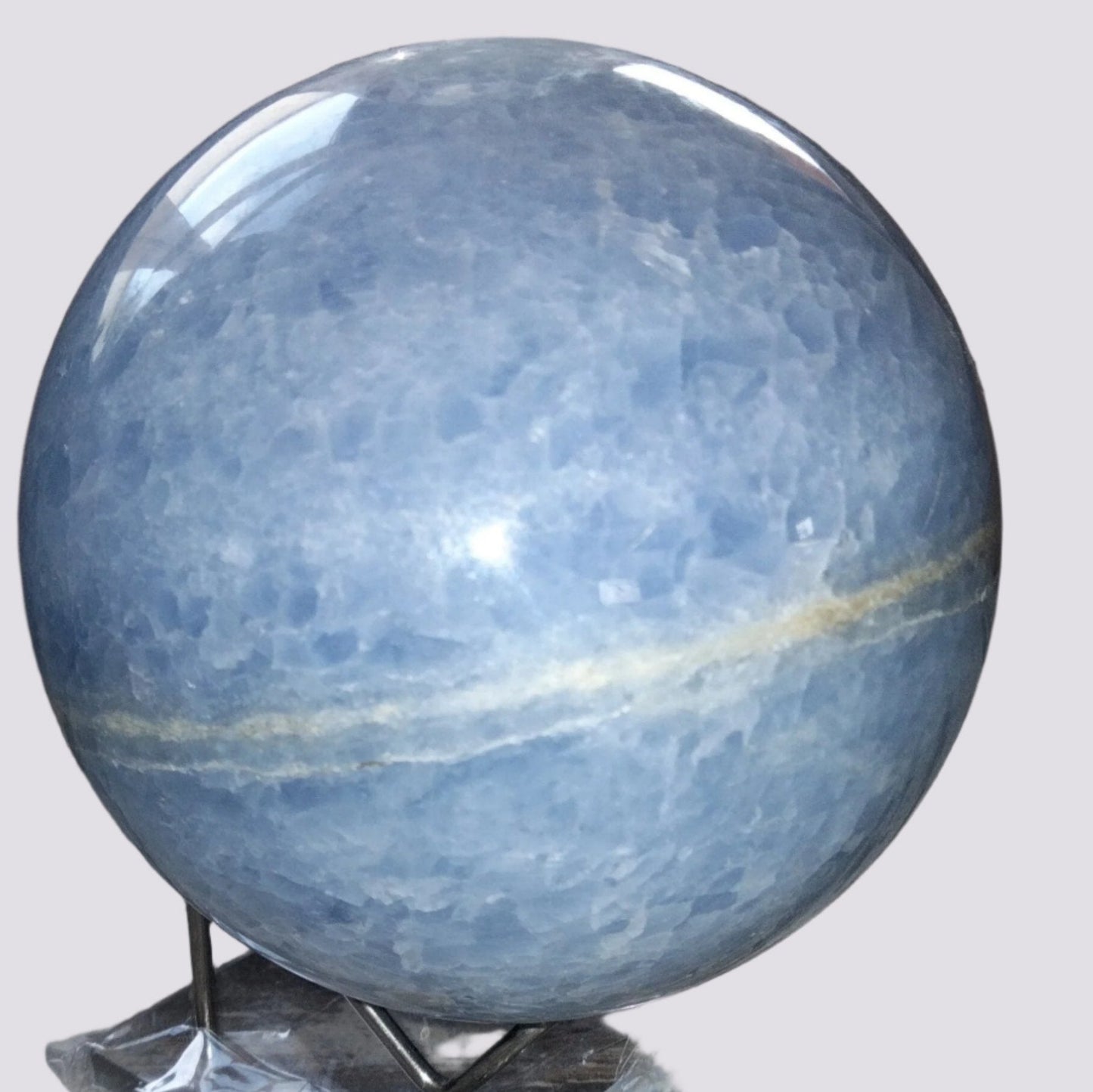 blue calcite sphere