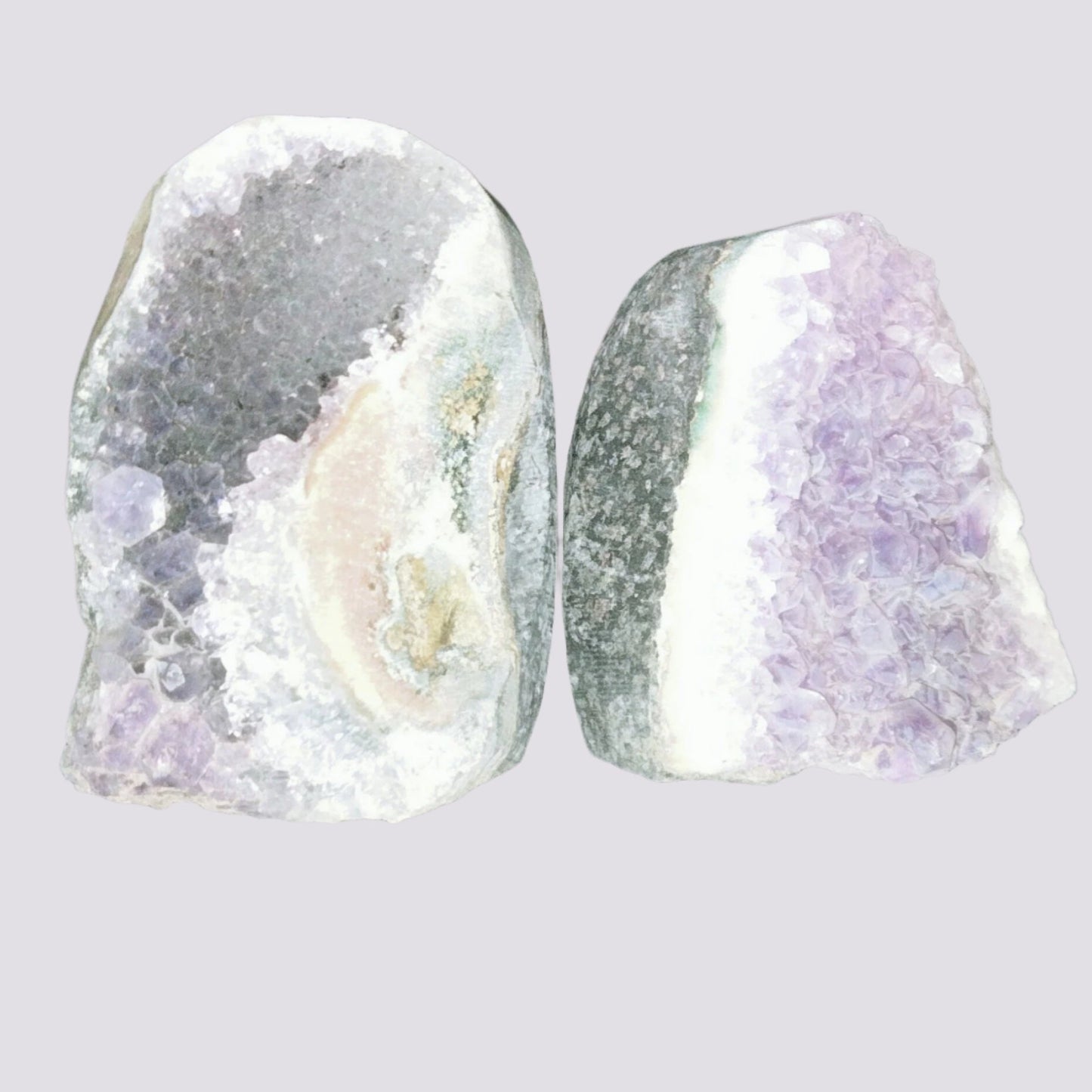 ✨ Unlock the Power of Amethyst with Small Amethyst Caves! ✨Set of 2. E