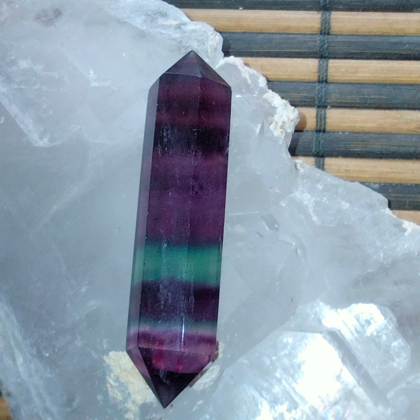 🌈✨Two High-Quality Double Terminated Rainbow Fluorite ✨🌈