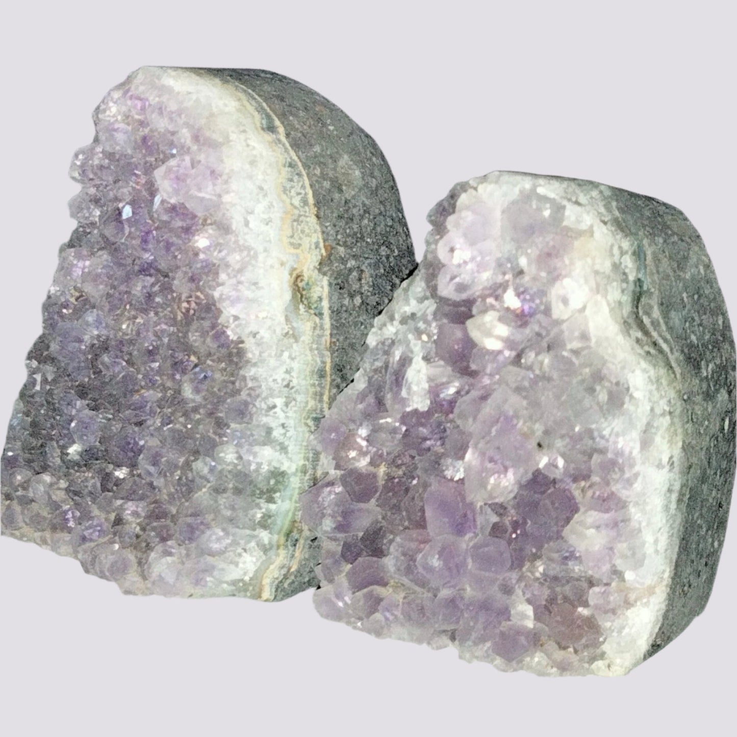 ✨ Unlock the Power of Amethyst with Small Amethyst Caves! ✨Set of 2. (C)