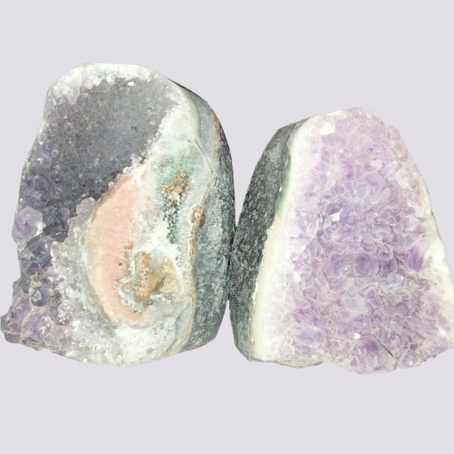 ✨ Unlock the Power of Amethyst with Small Amethyst Caves! ✨Set of 2. E