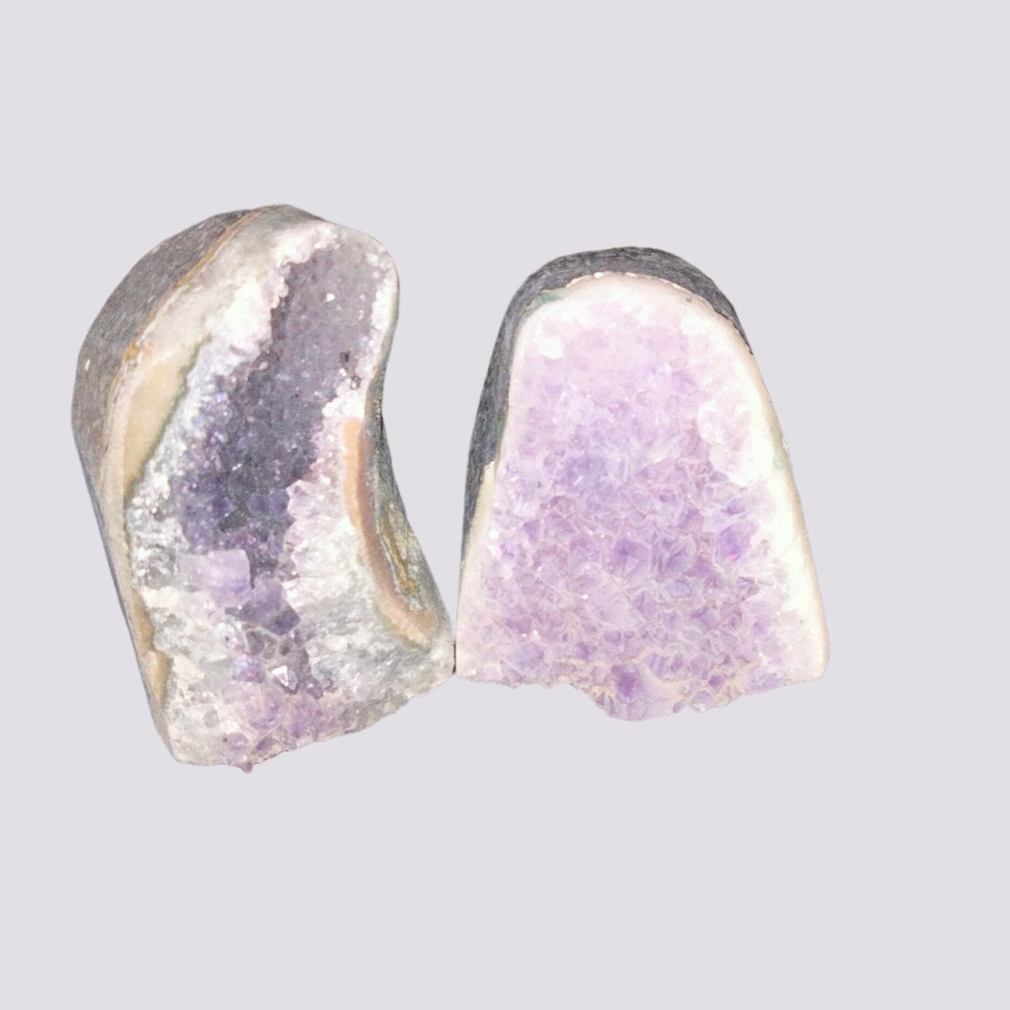 ✨ Unlock the Power of Amethyst with Small Amethyst Caves! ✨Set of 2. E