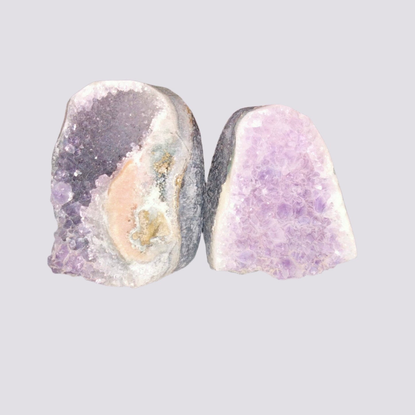 ✨ Unlock the Power of Amethyst with Small Amethyst Caves! ✨Set of 2. E