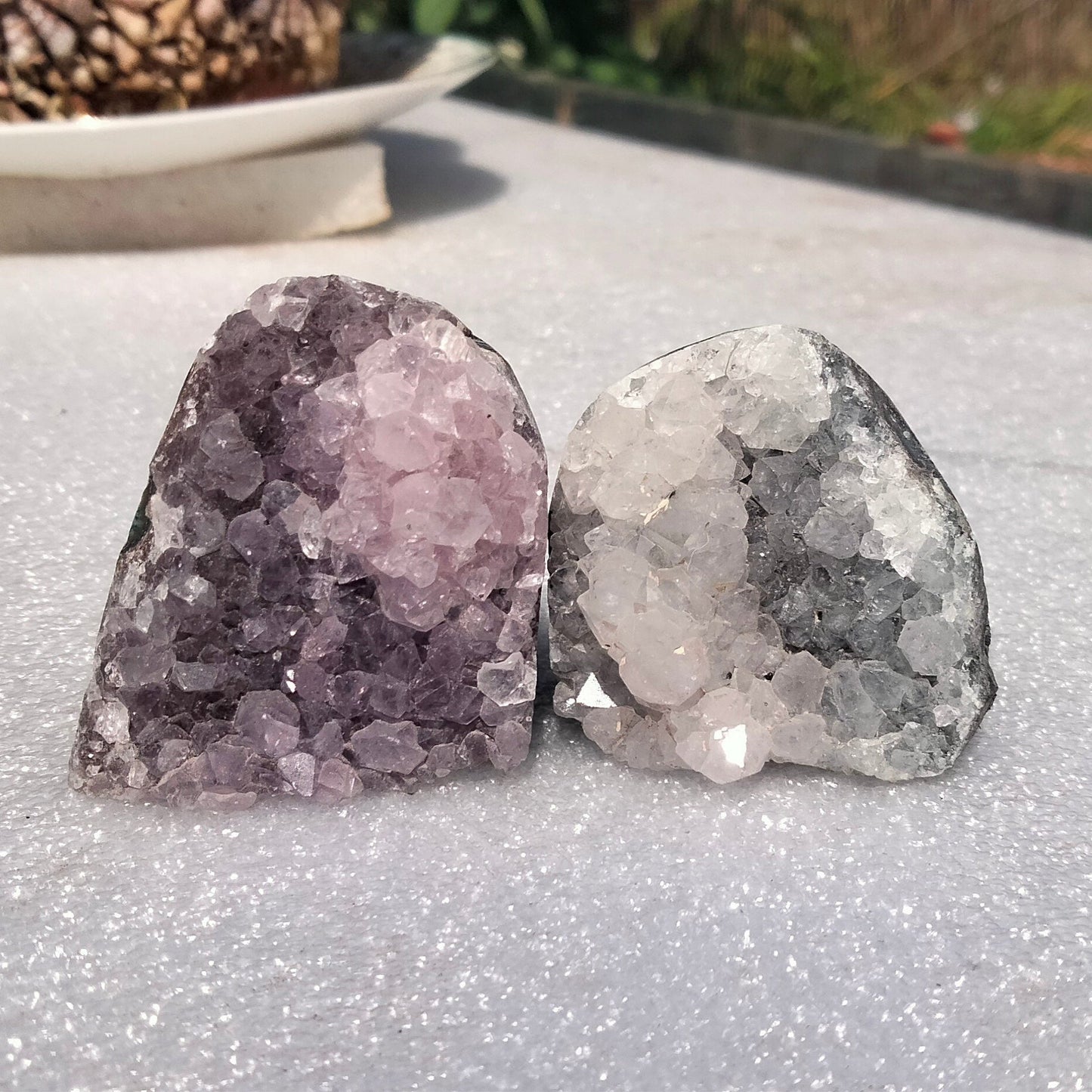 ✨ Unlock the Power of Amethyst with Small Amethyst Caves! ✨Set of 2.(A)