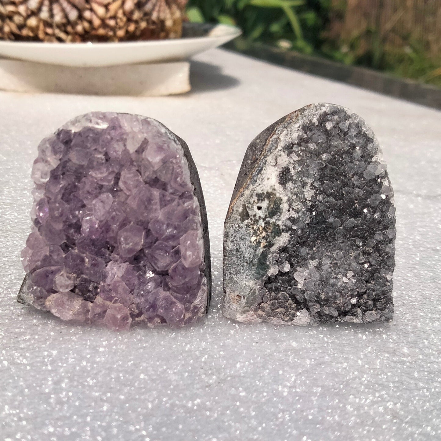 ✨ Unlock the Power of Amethyst with Small Amethyst Caves! ✨Set of 2. (B)