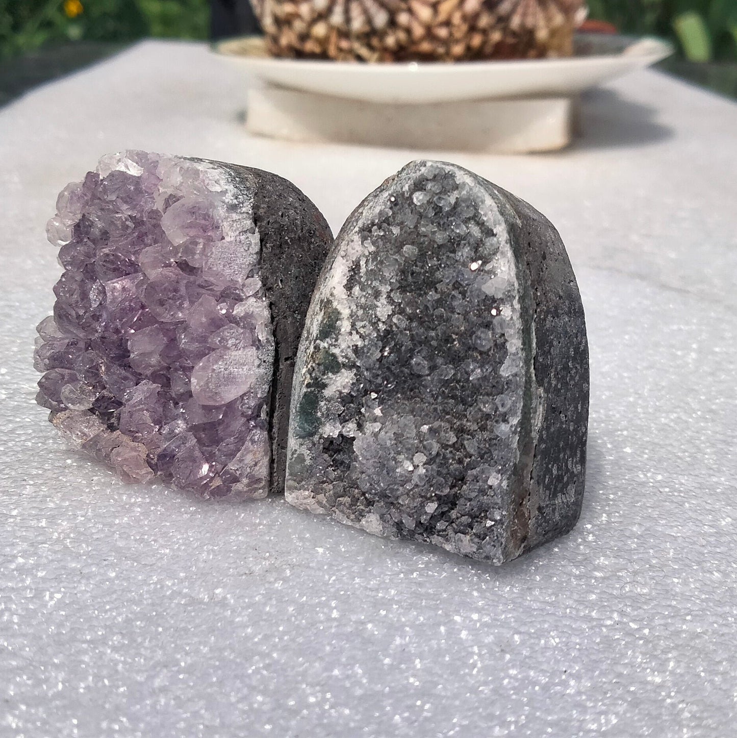 ✨ Unlock the Power of Amethyst with Small Amethyst Caves! ✨Set of 2. (B)