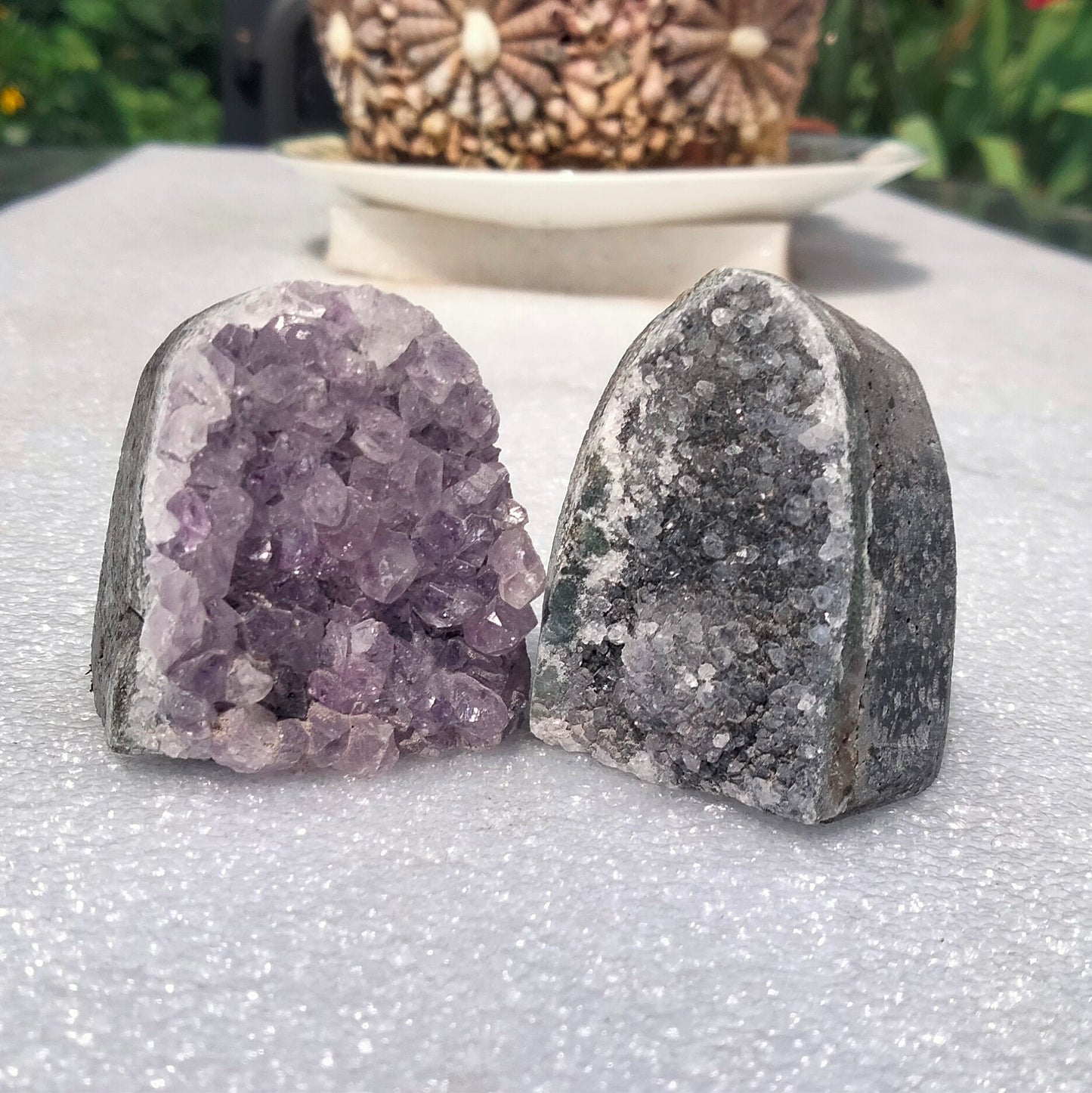 ✨ Unlock the Power of Amethyst with Small Amethyst Caves! ✨Set of 2. (B)