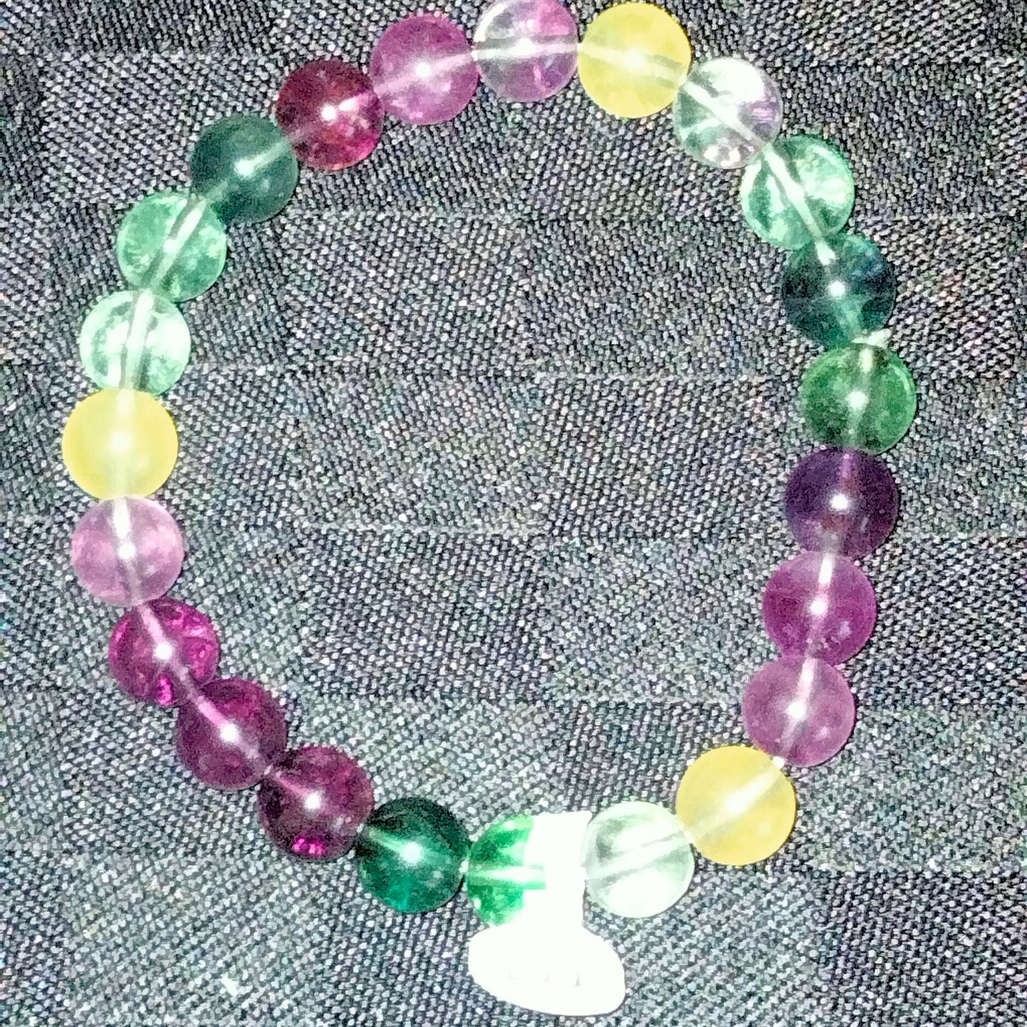 💙 Embrace Tranquility: Rainbow Fluorite Bracelet for Clarity and Harmony 💖