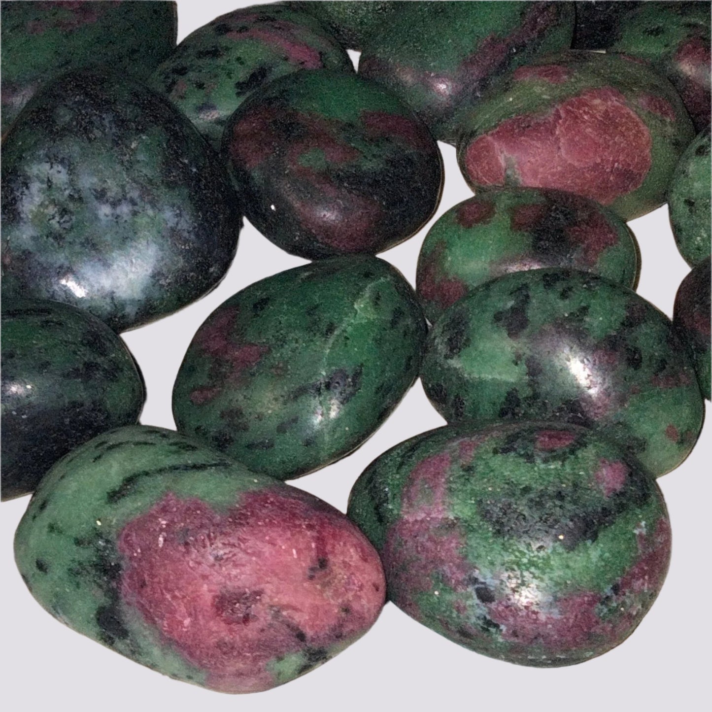 💖🌿 Ruby on Zoisite Large Tumble Stones (3-4 cm). 🌿💖