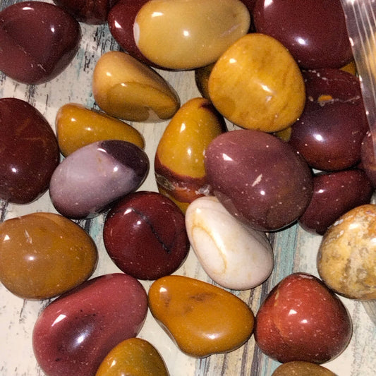 🌟🇦🇺 Australian Mookaite Tumble Stones (2-3 cm) 🇦🇺🌟