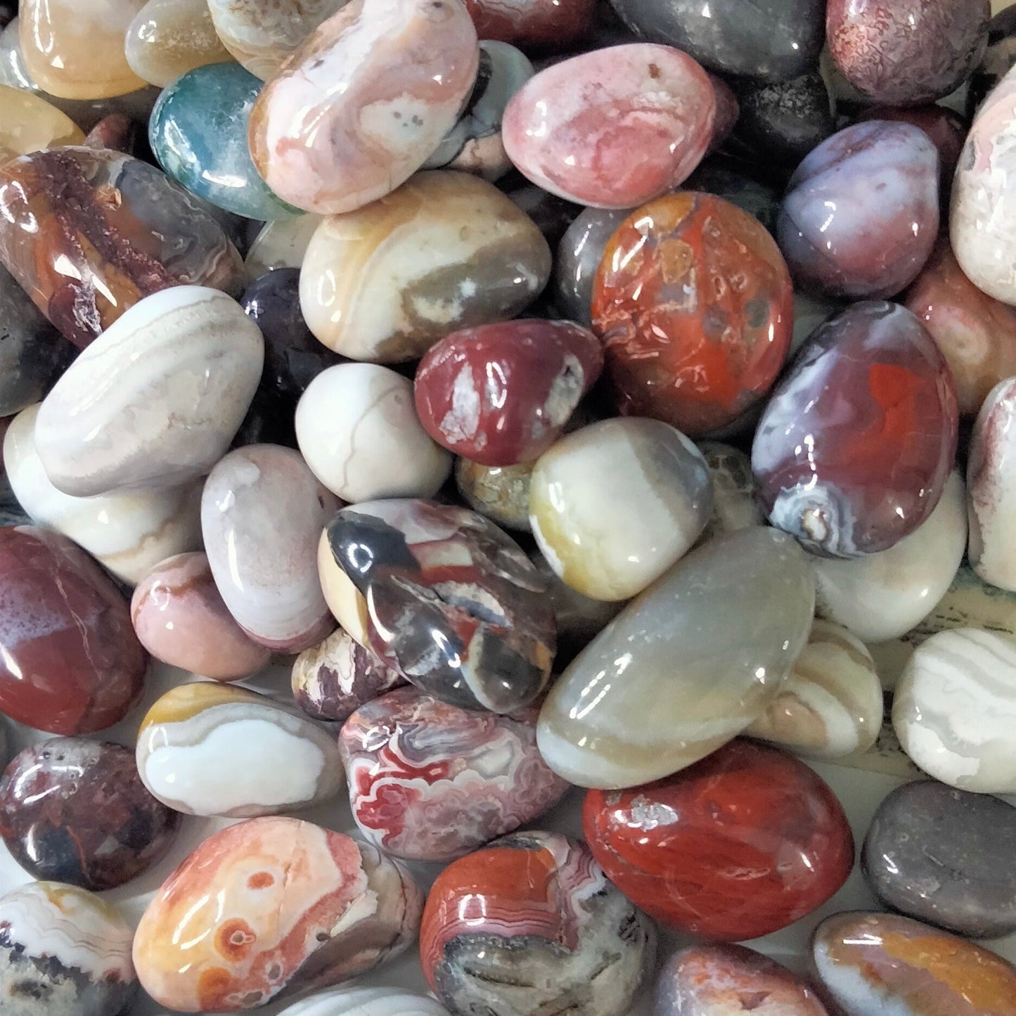 🌟 Mexican Agate Tumble Stones 'The Laughter Stone.' 😂