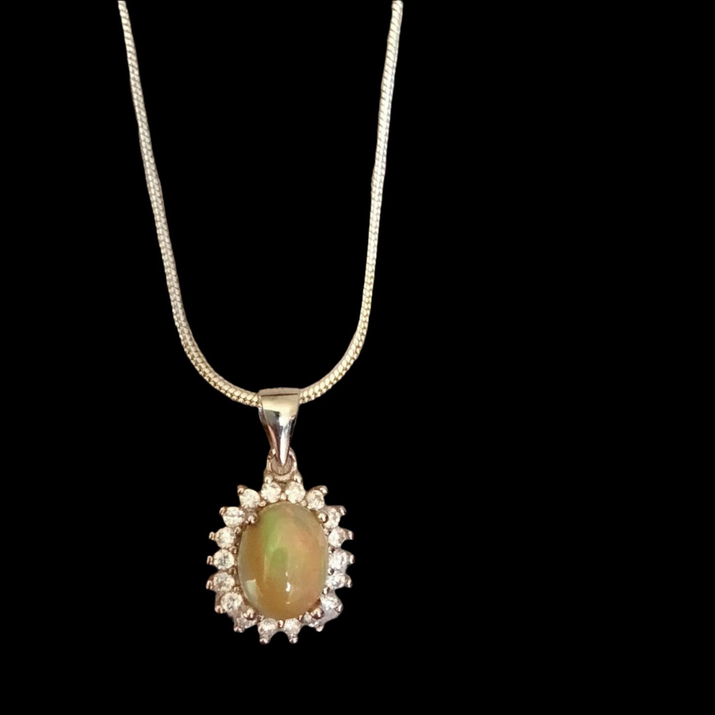 SOLD 🔥 Exquisite Ethiopian Yellow Fire Opal Pendant ✨FREE Chain