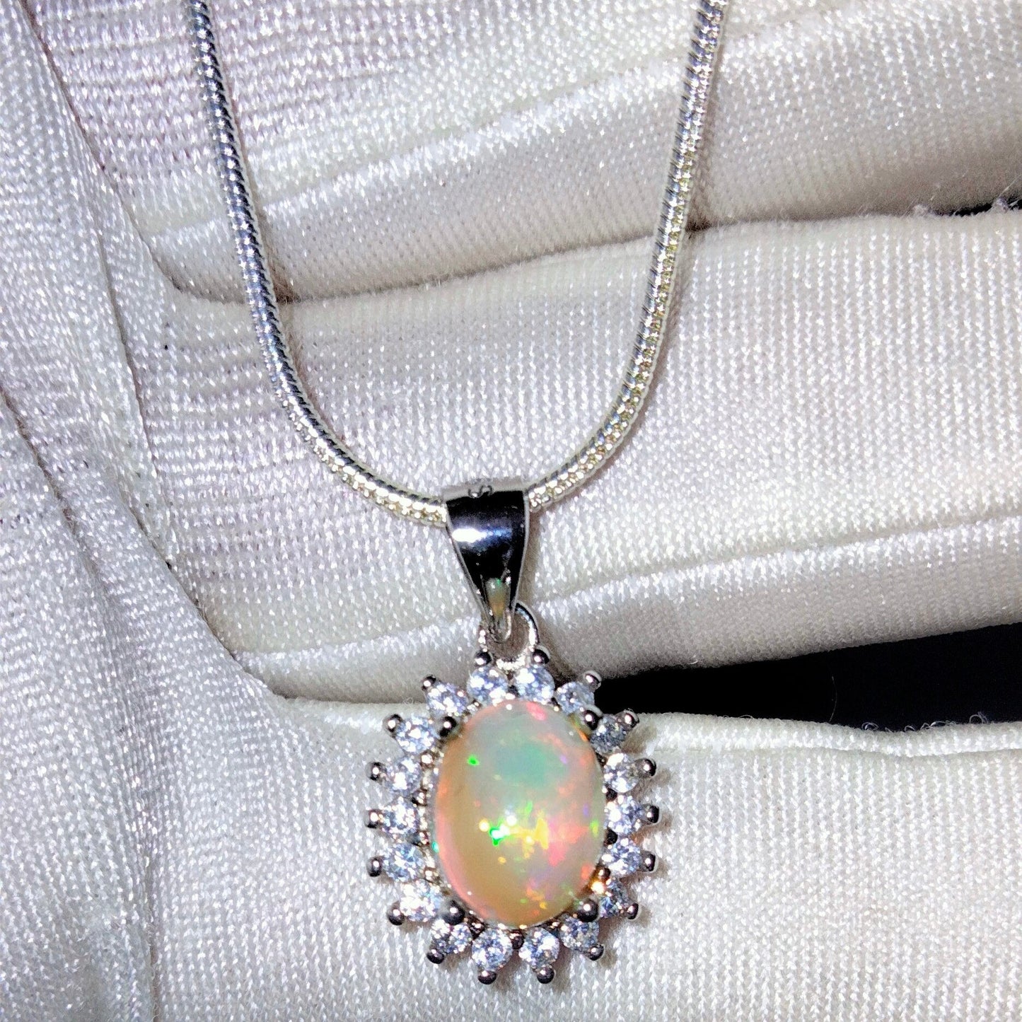 SOLD 🔥 Exquisite Ethiopian Yellow Fire Opal Pendant ✨FREE Chain