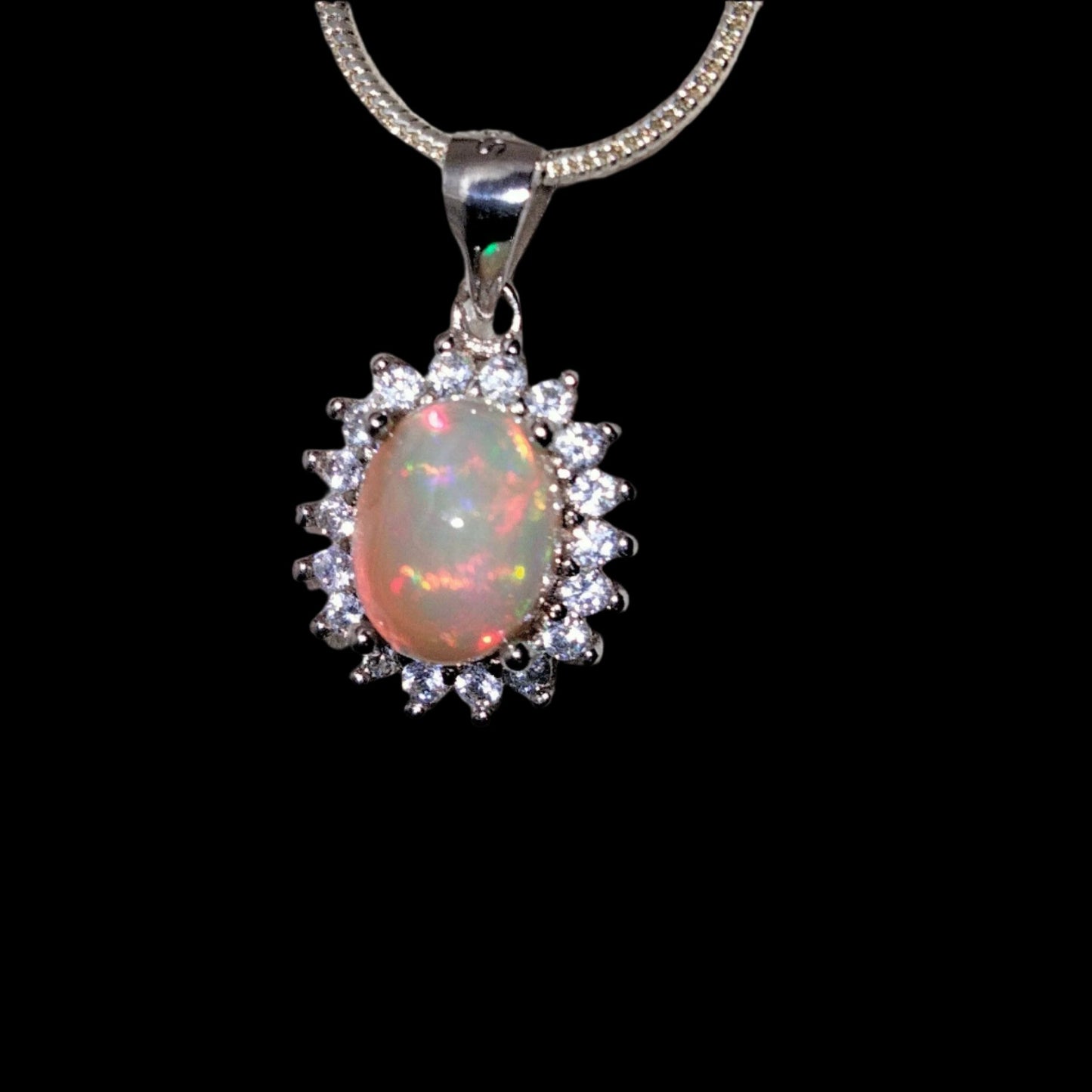 SOLD 🔥 Exquisite Ethiopian Yellow Fire Opal Pendant ✨FREE Chain