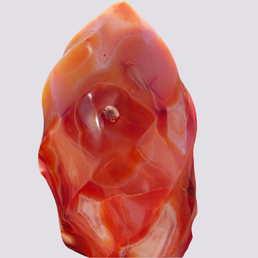 🔥Carnelian Crystal Flame with Beautiful Quartz within Agate🌟