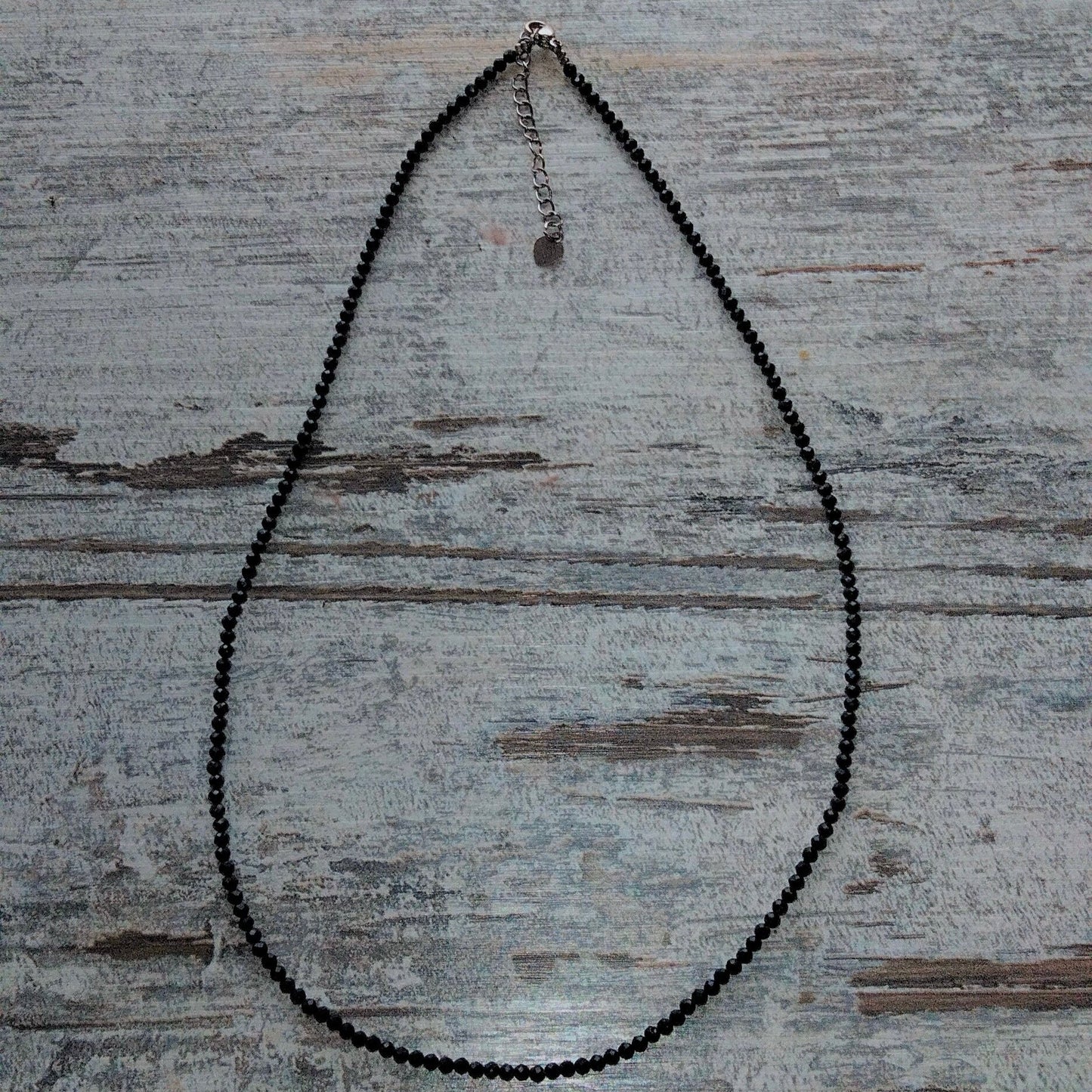 Last One 🖤 Black Spinel Crystal Necklace - Elegance Meets Power! 🖤