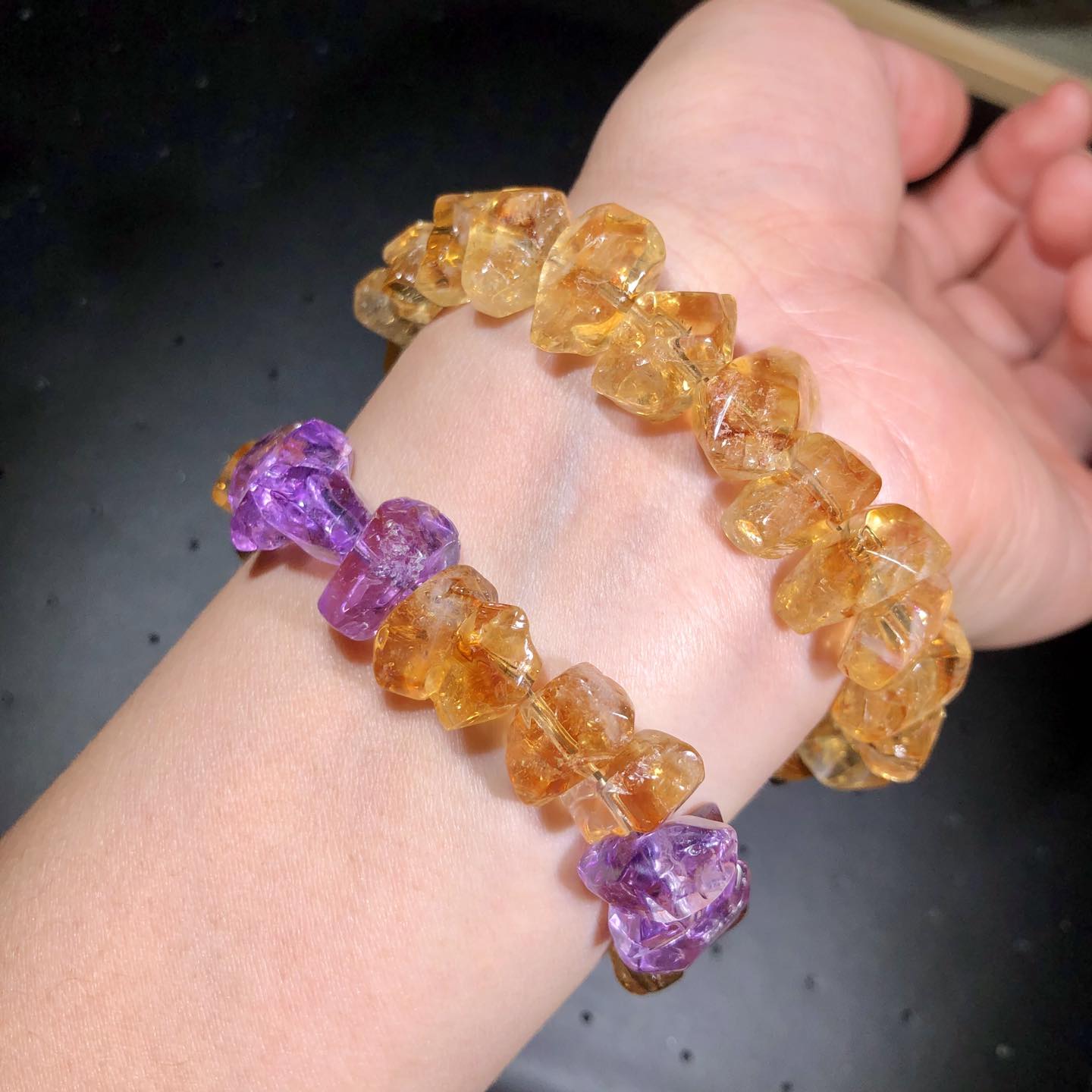 ✨ Stunning Double-Terminated Citrine Bracelet with 925 Sterling Silver Lobster Clasp ✨