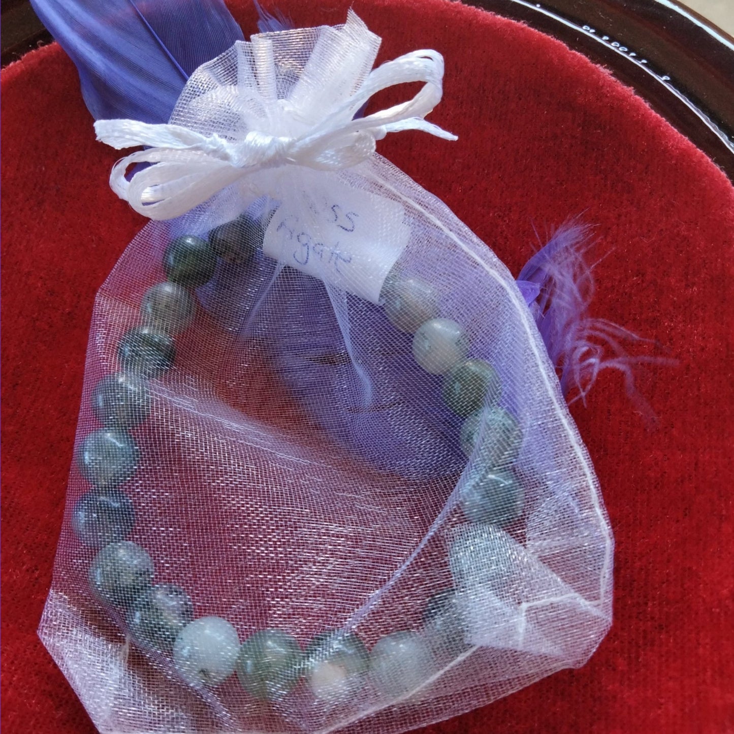 moss agate bracelet