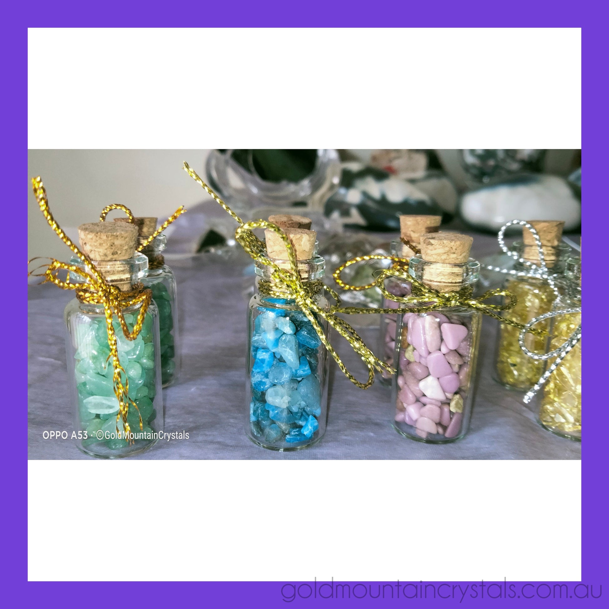 Gemstone bottles