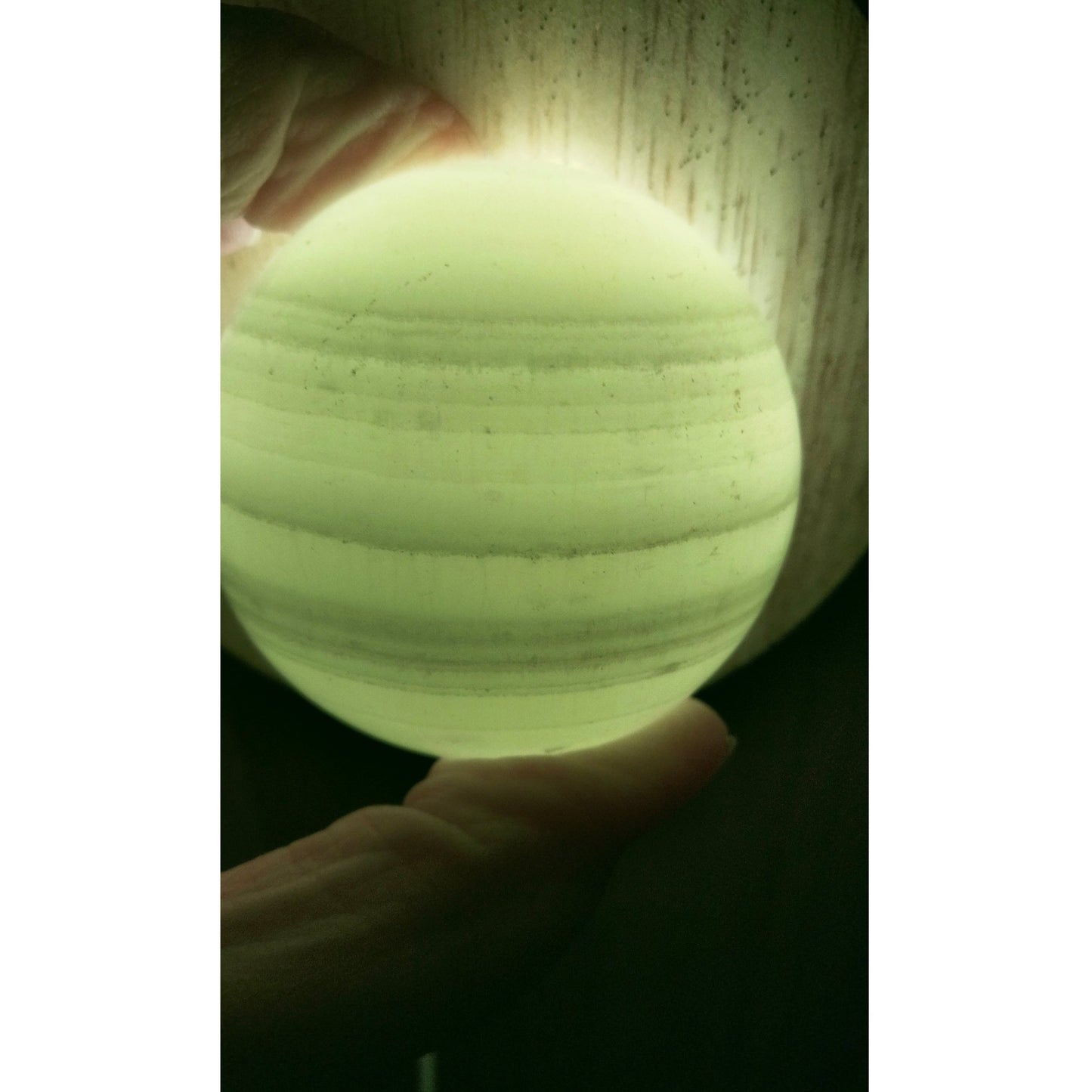 fluorescent jade sphere