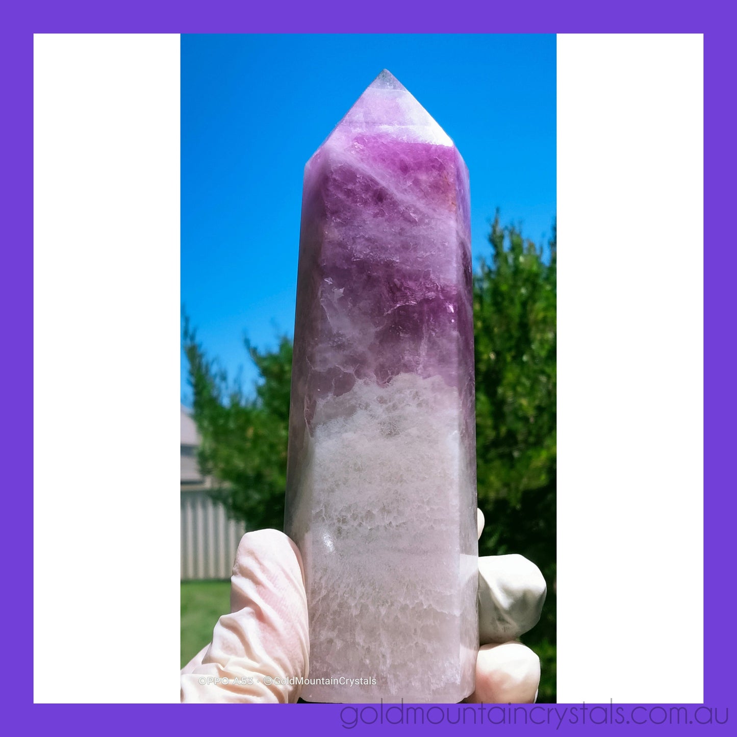 pink fluorite tower