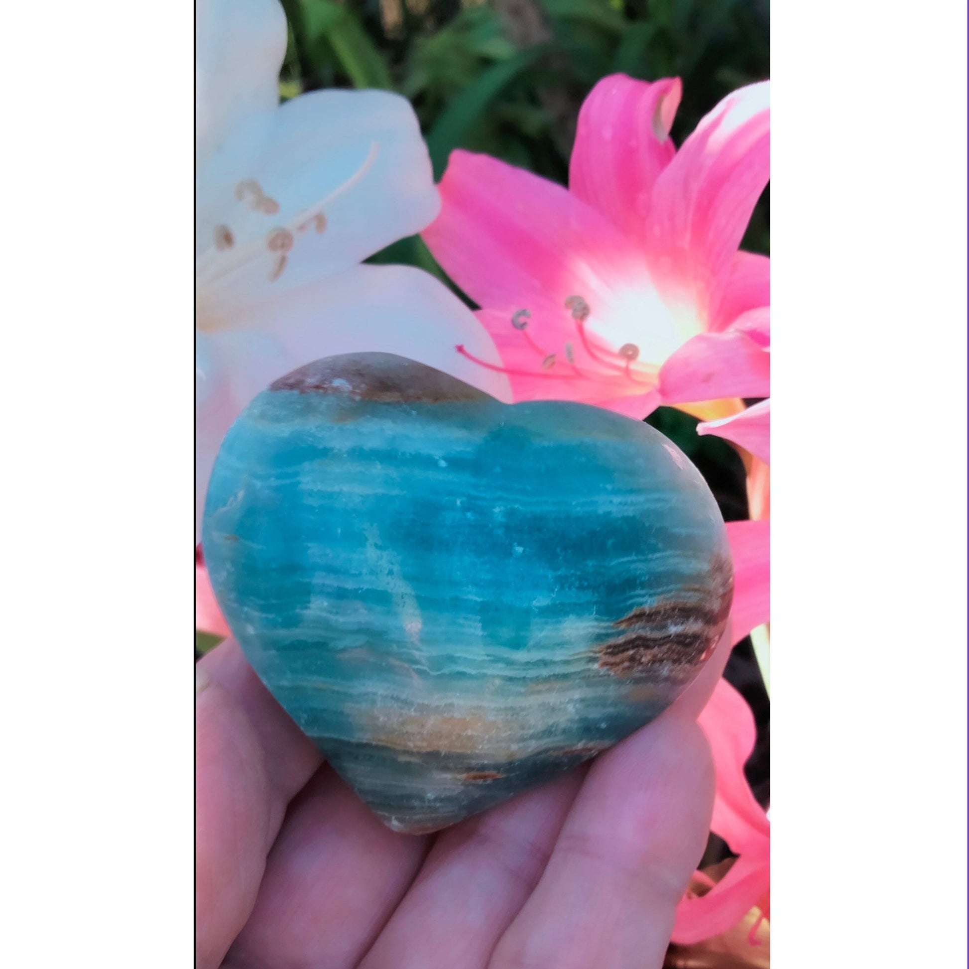 blue onyx heart