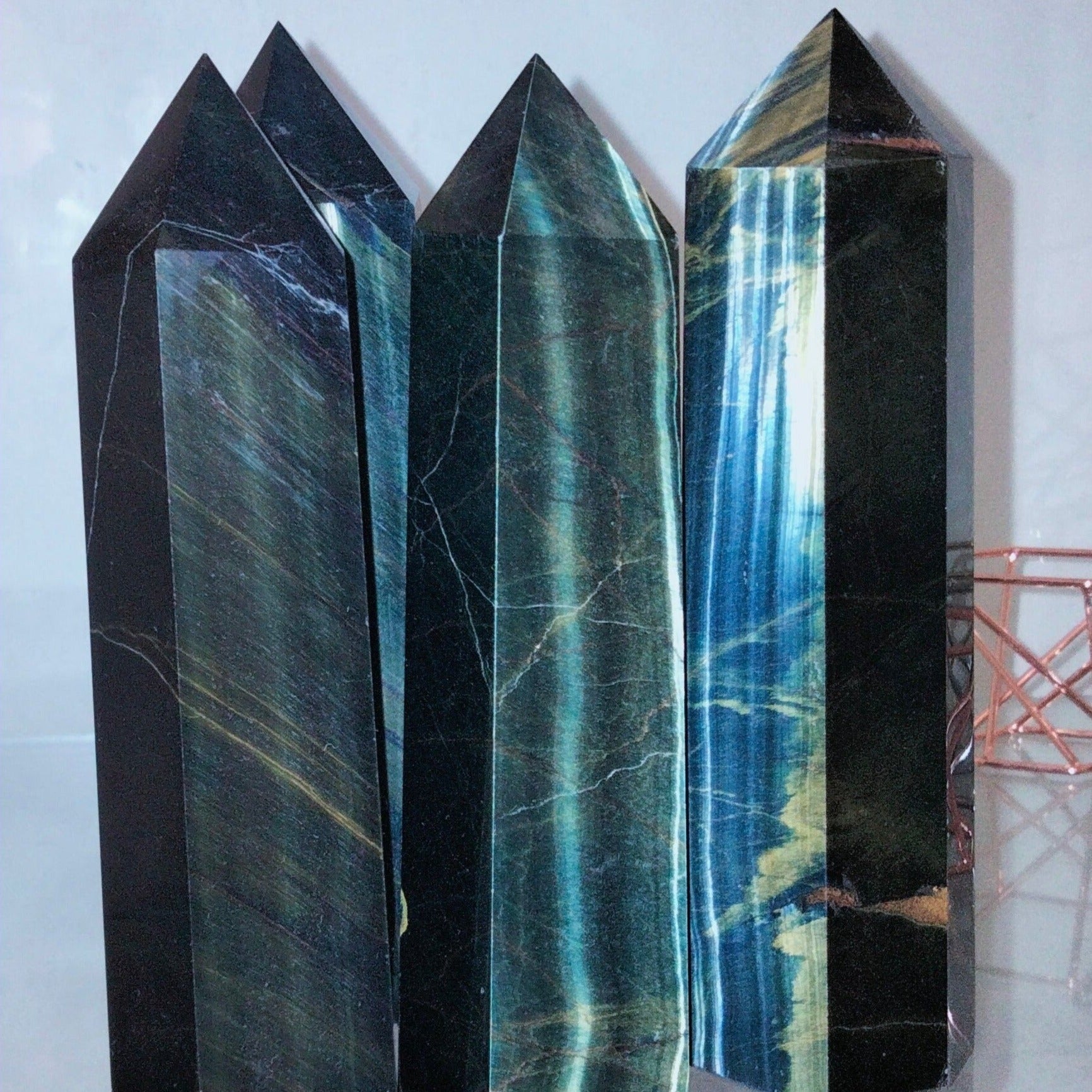 blue tiger eye towers