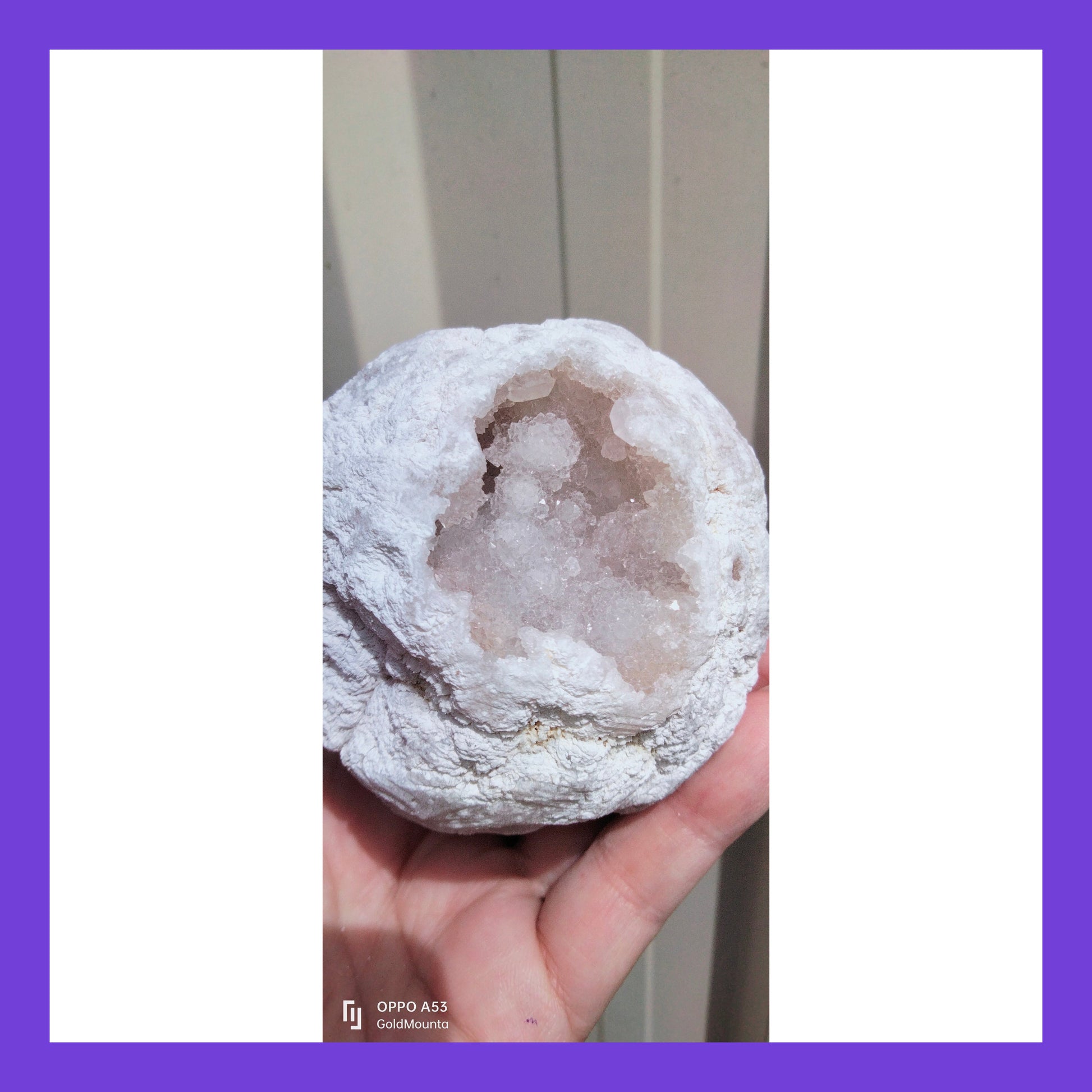 Full Rock Crystal Geode N.3 - Gold Mountain Crystals