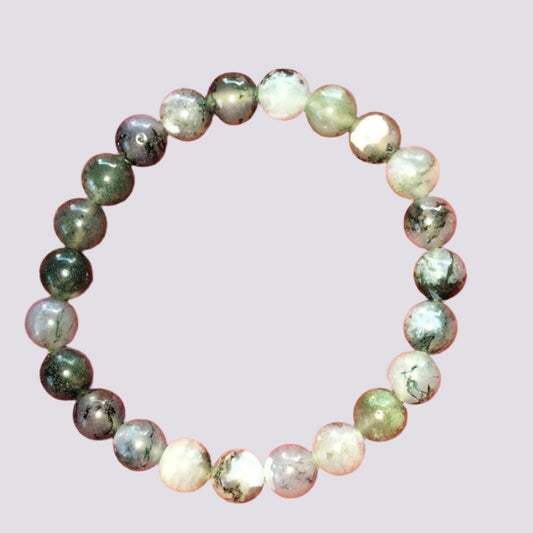 moss agate bracelet