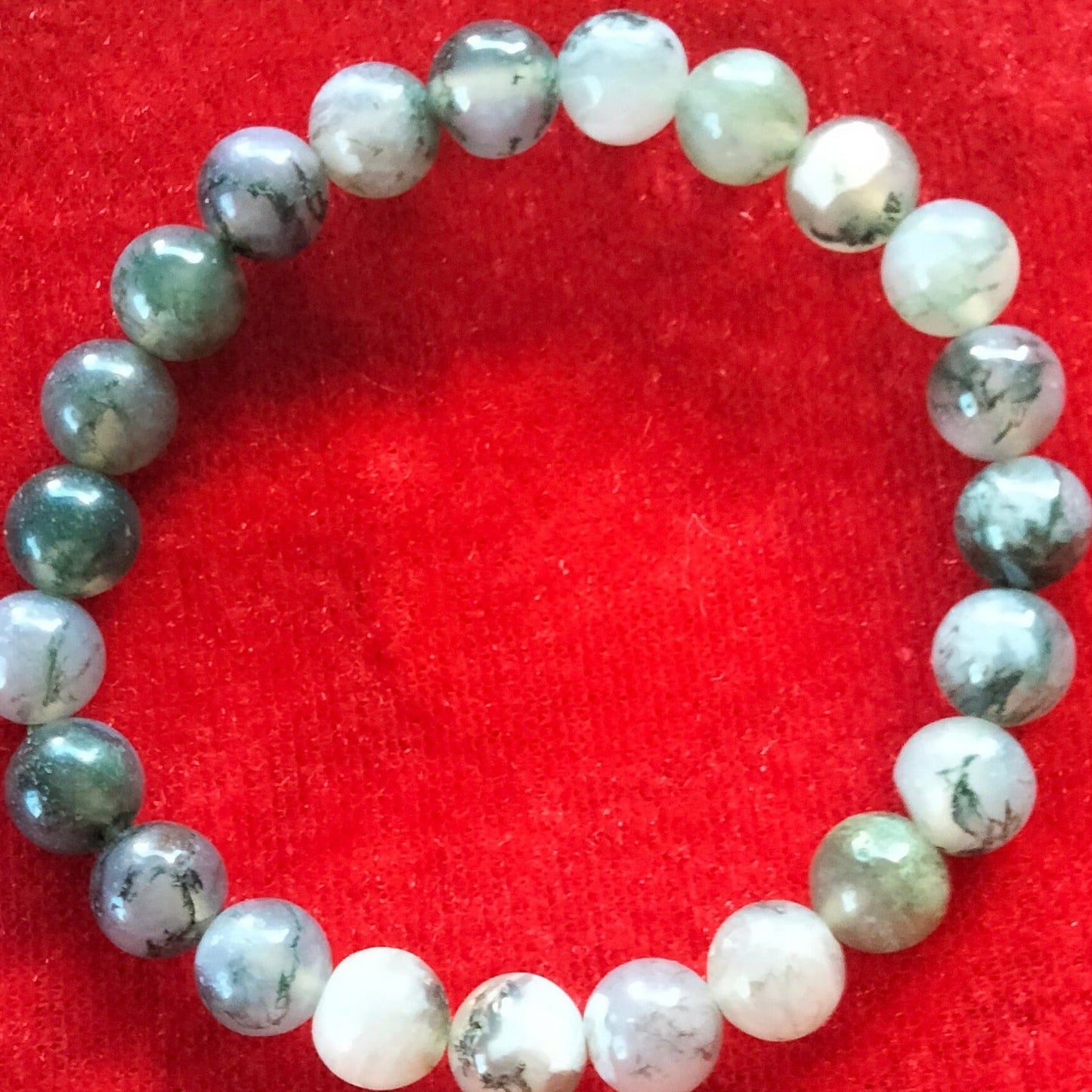 moss agate bracelet