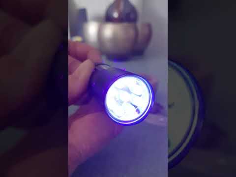 Video showing electrical current from shungite lighting my torch and how to test for fakes